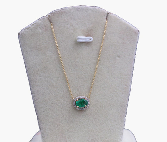 Gold Chain Diamond and Emerald