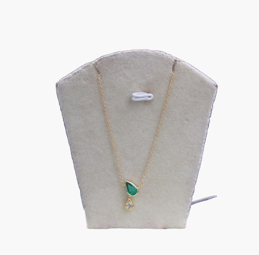 Gold Chain Diamond and Emerald