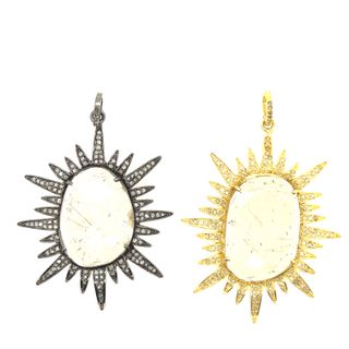 Multi Stone Pendant with Diamond