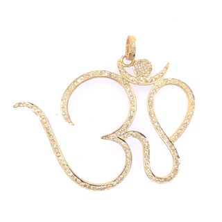 Om Design All Diamond Pendant