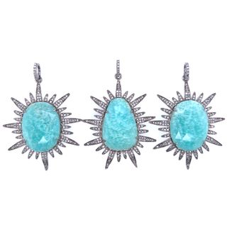 Multi Stone Pendant with Diamond