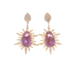 Gemstones Diamond Earrings