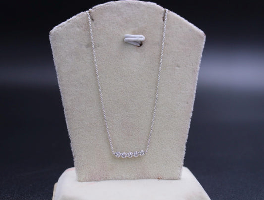 White Gold 5 pcs Diamond Chain