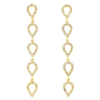 Drop Design Diamond Earrings