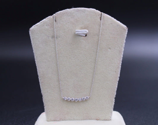 White Gold 7 pcs Diamond Chain