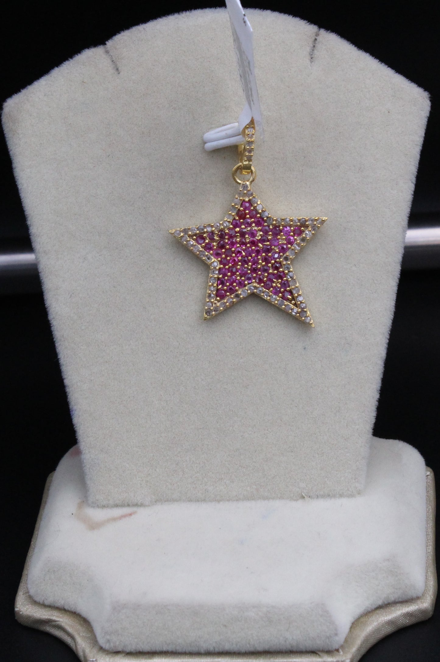 Star Diamond Ruby Pendant