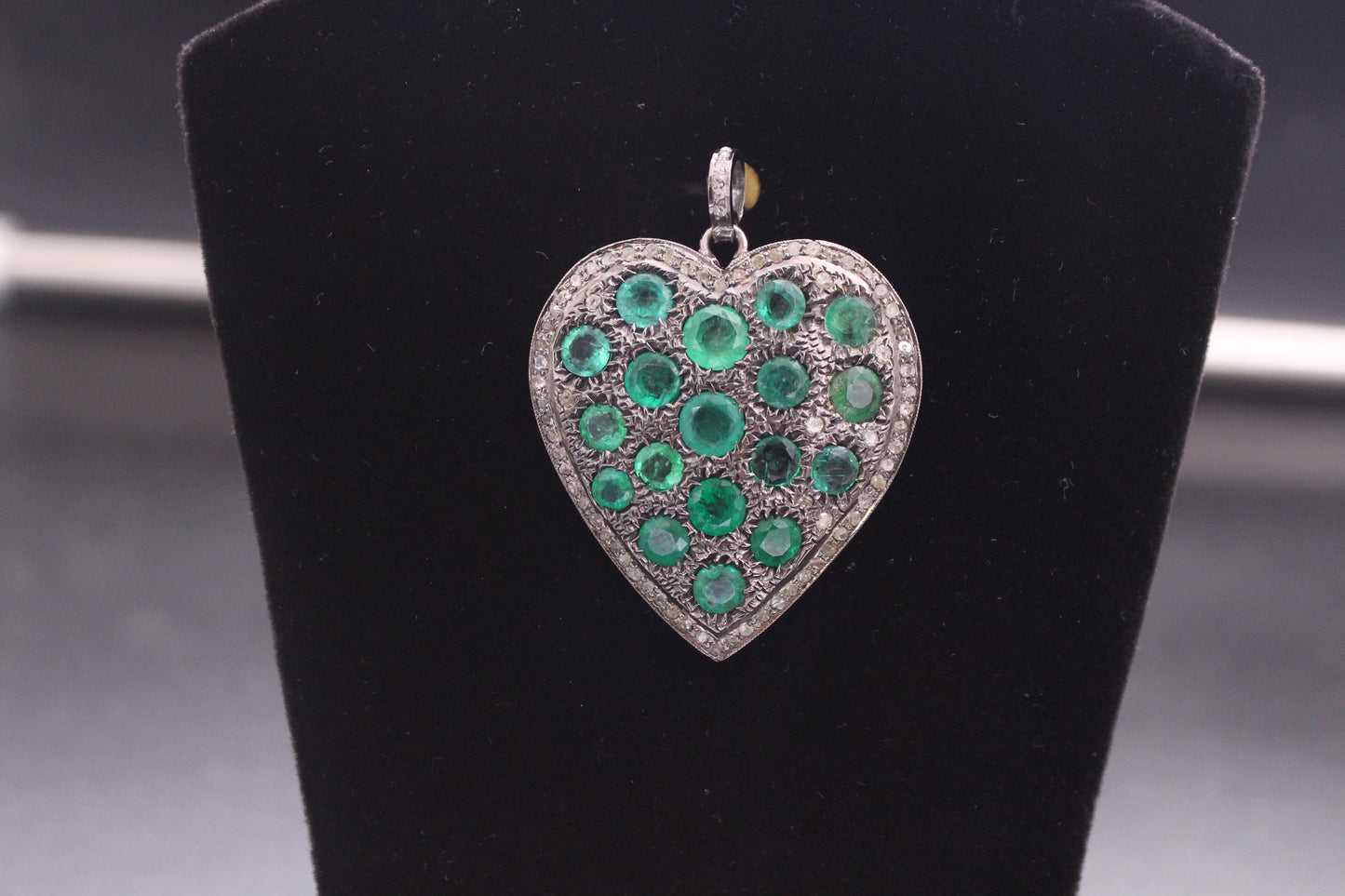 Heart Diamond and EM Pendant