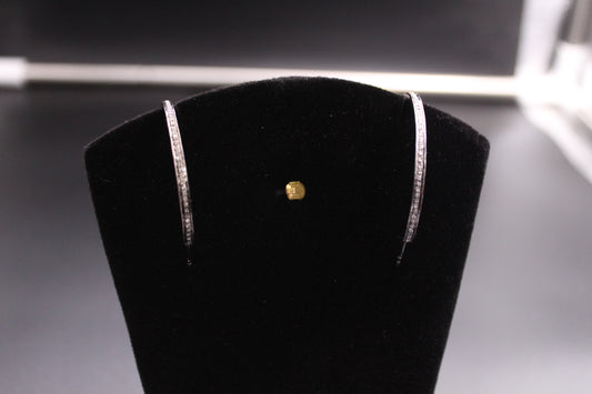 Diamond Hoop Earrings
