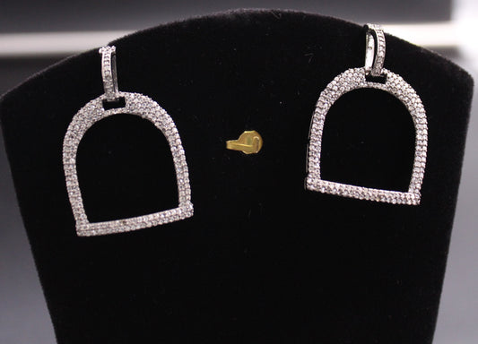 Horse Shoe All Diamond Earring