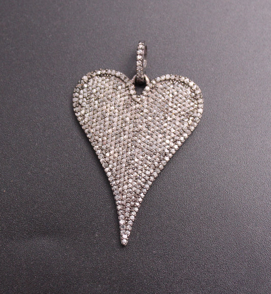All Diamond Heart Design Pendant