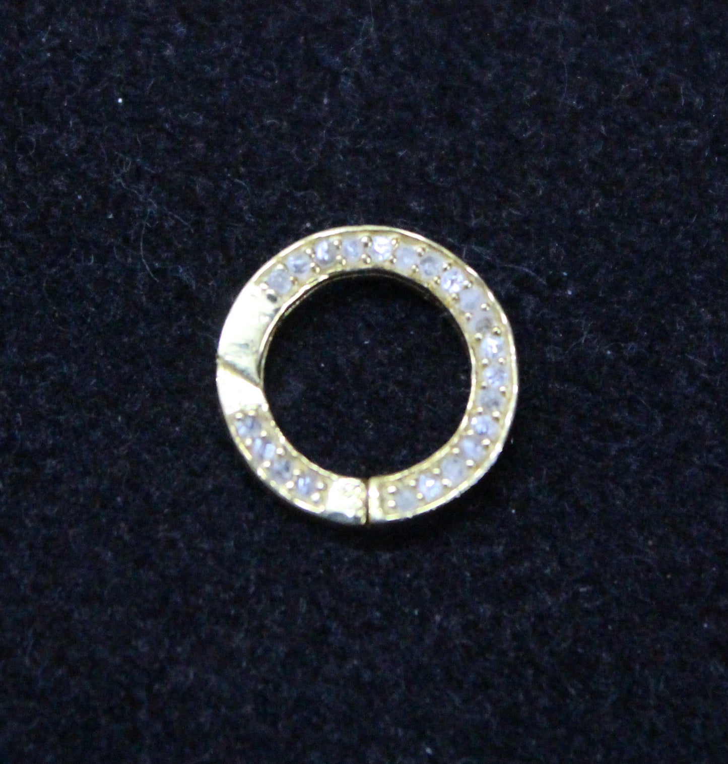 Round All Diamond Clasp