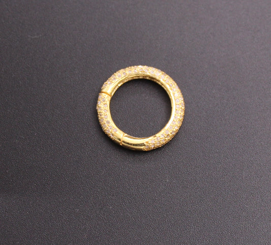 Round All Diamond Clasp