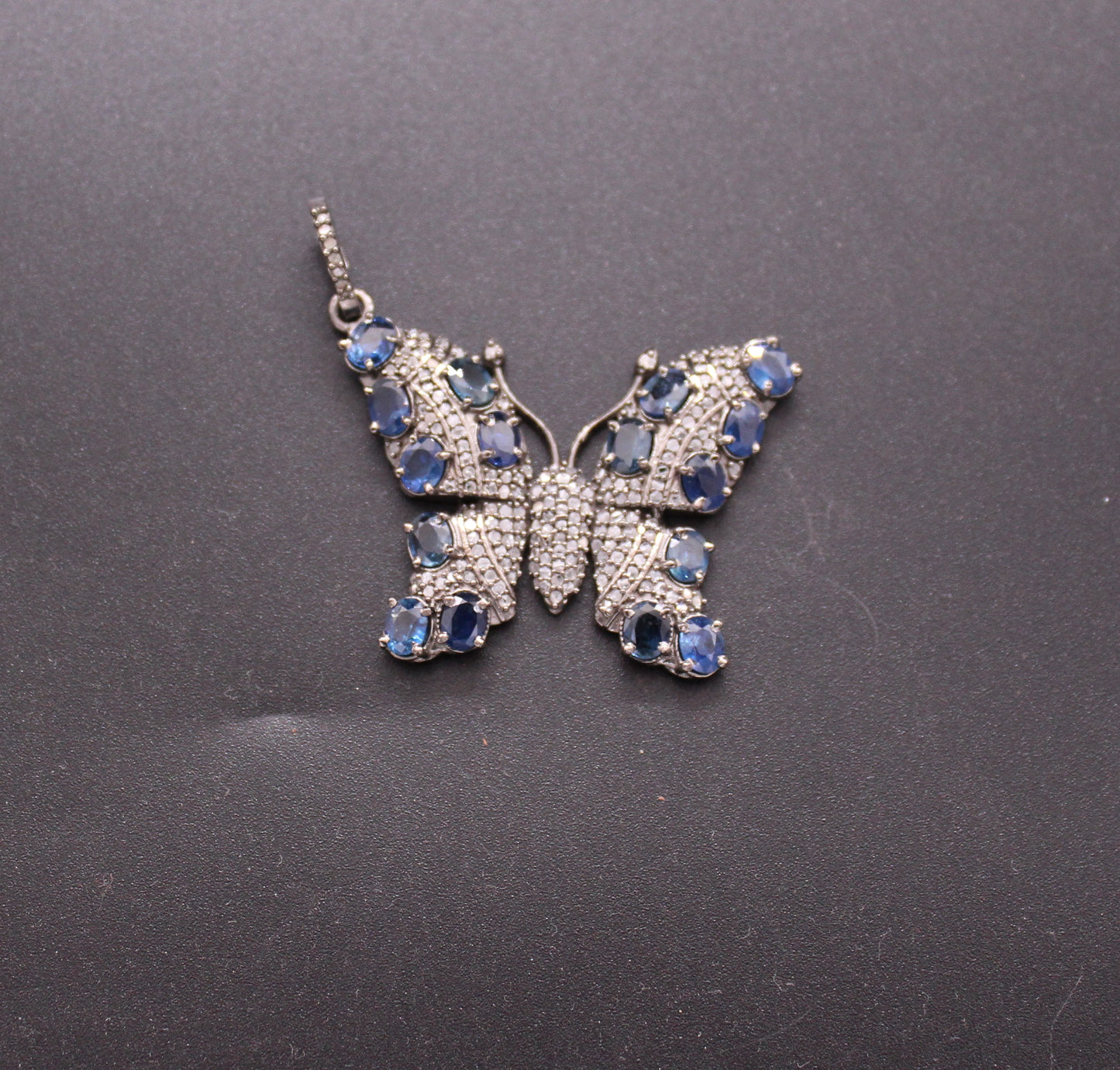 Butterfly Diamond and Gemstone Pendant