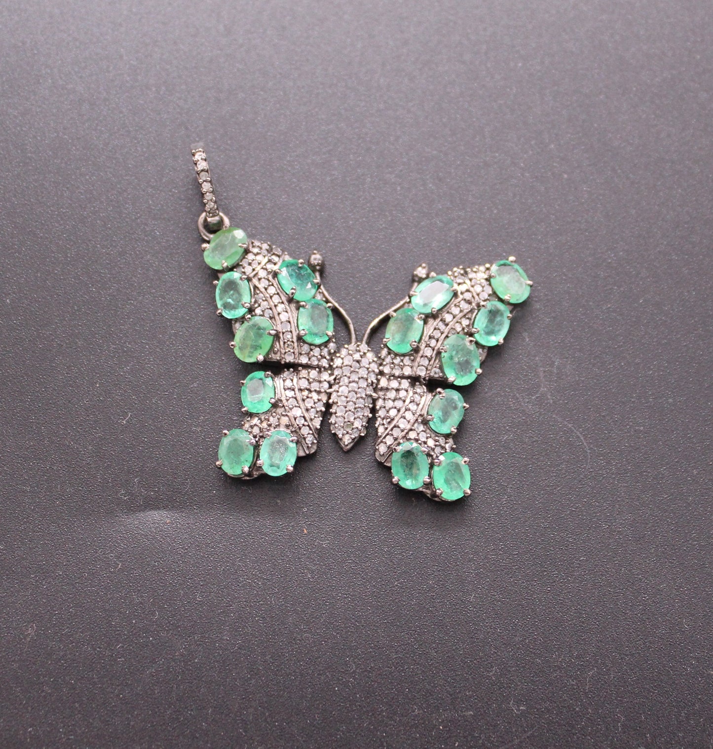 Butterfly Diamond and Gemstone Pendant