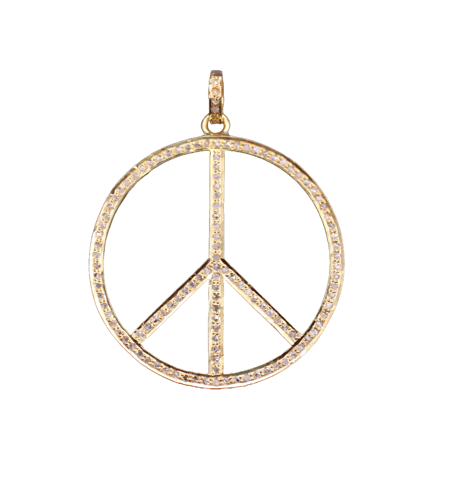 Round Design All Diamond Pendant