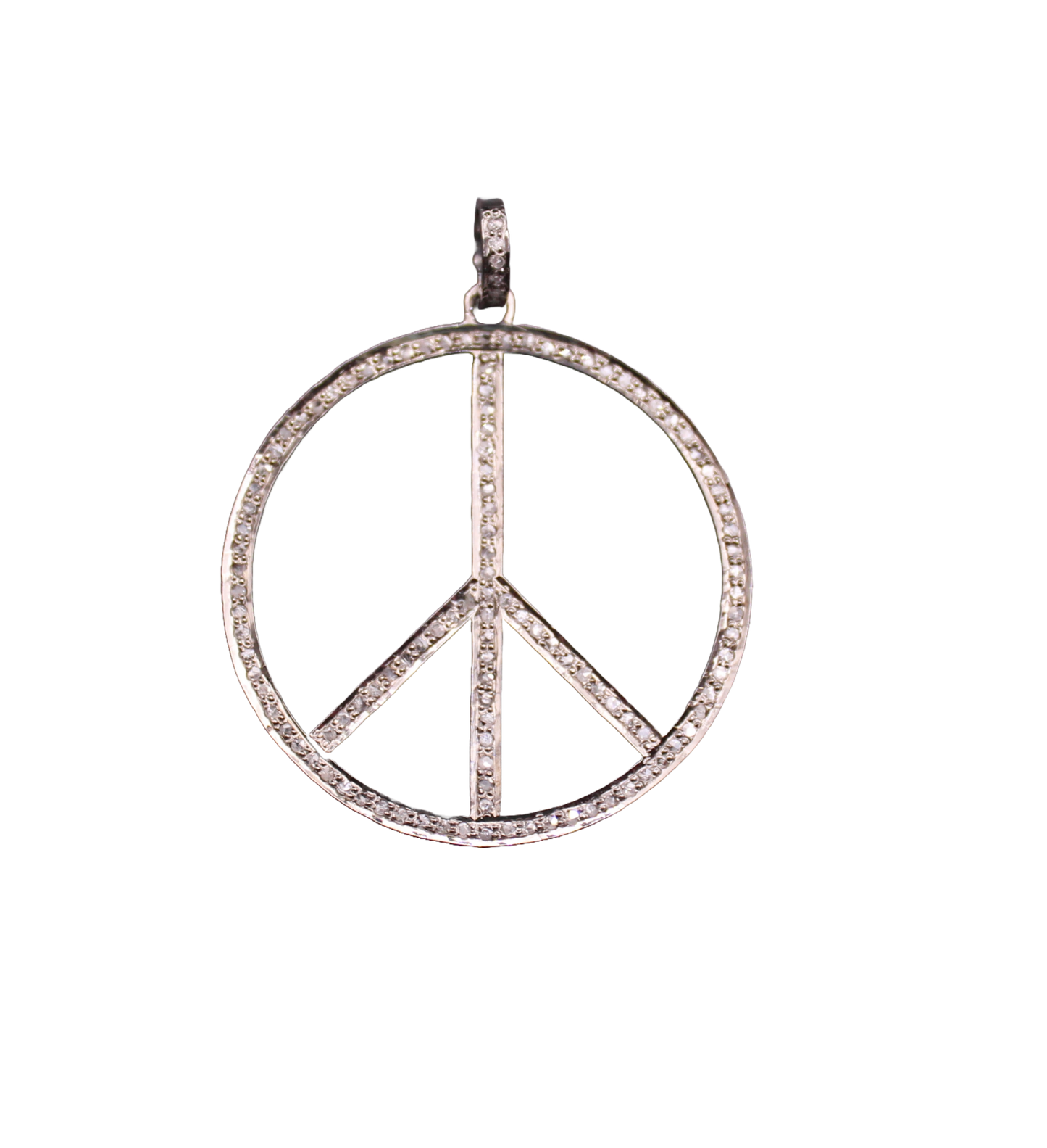 Round Design All Diamond Pendant