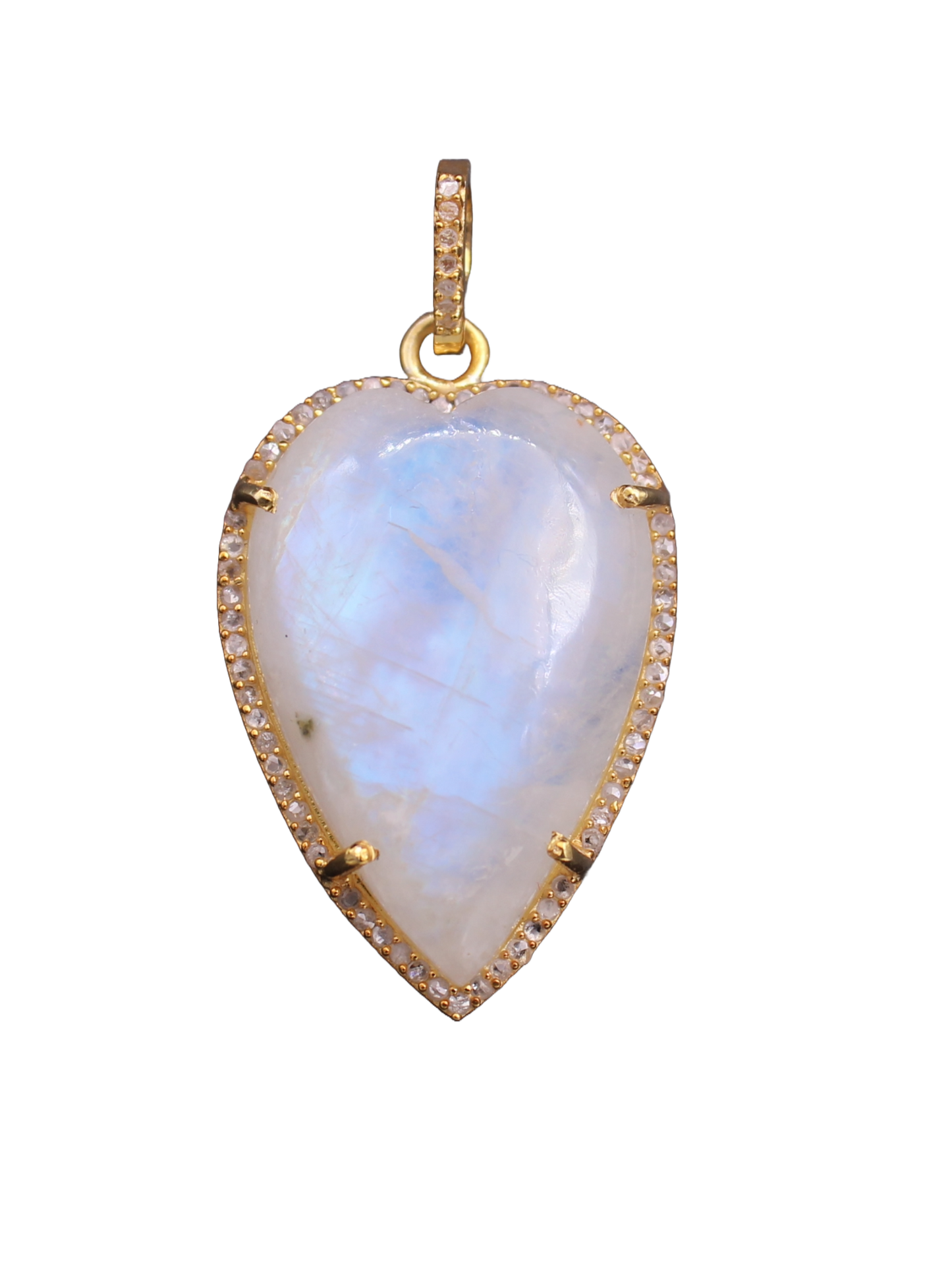 Heart Design Diamond and Gemstone Pendant