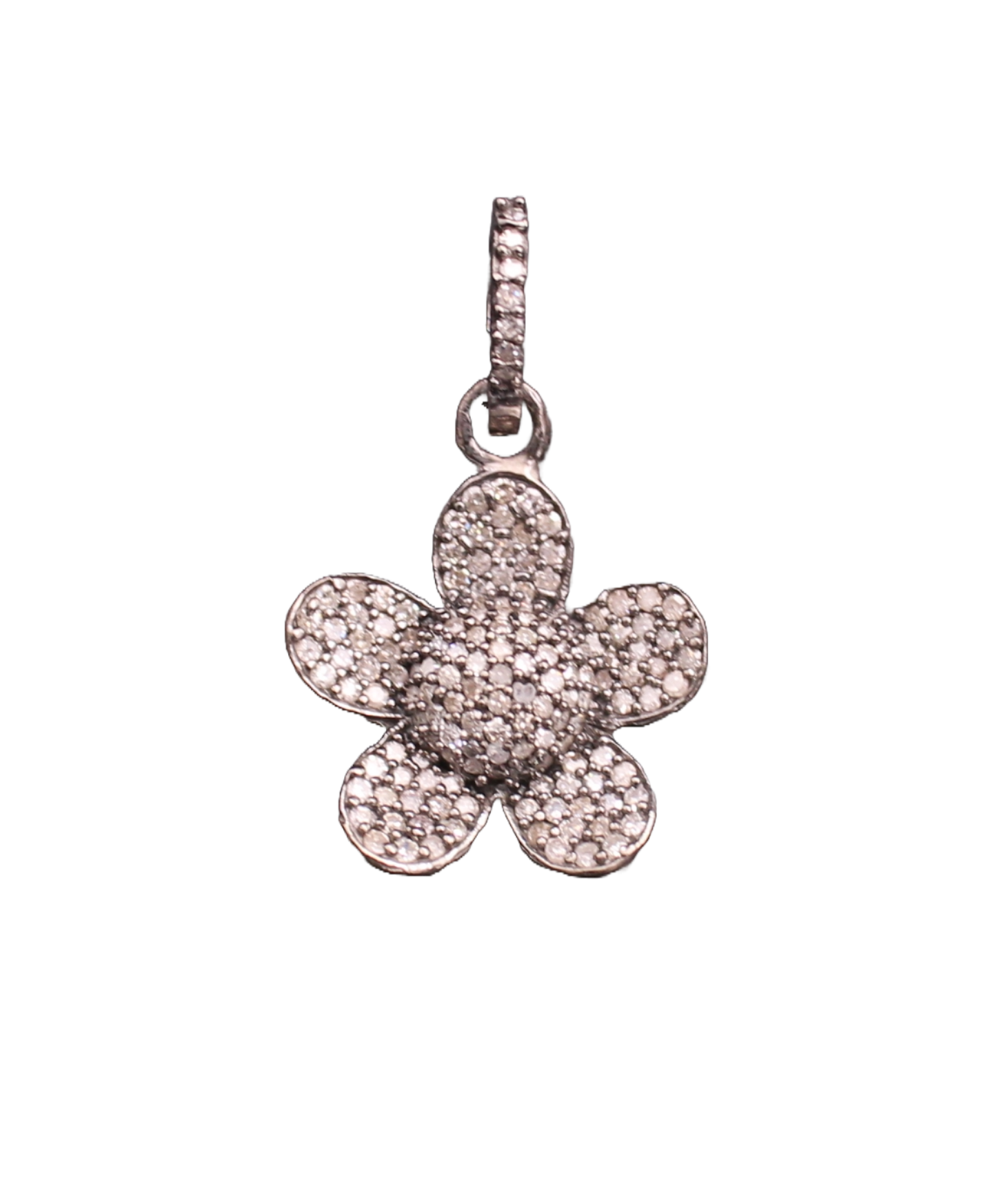 Flower Design All Diamond Pendant