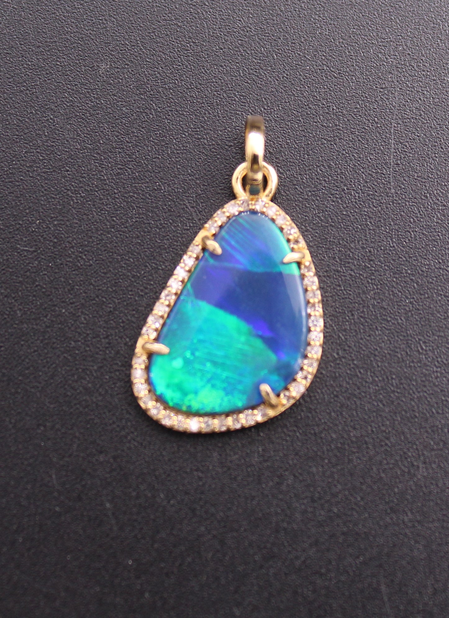 Gold Diamond and Gemstone Pendant