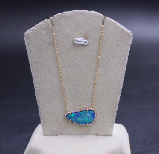 Gold Diamond and Stone Chain