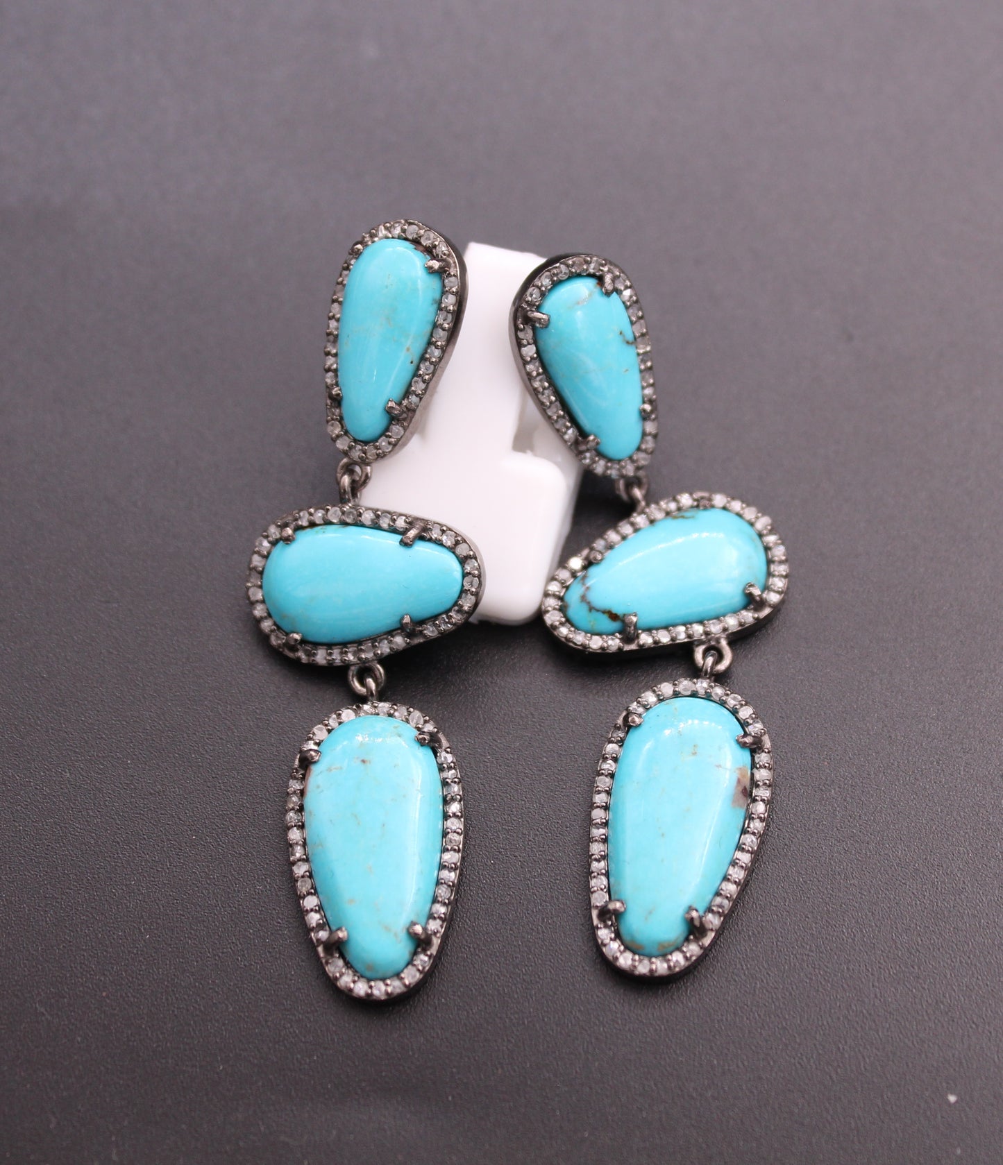 Diamond and Turquoise Earring