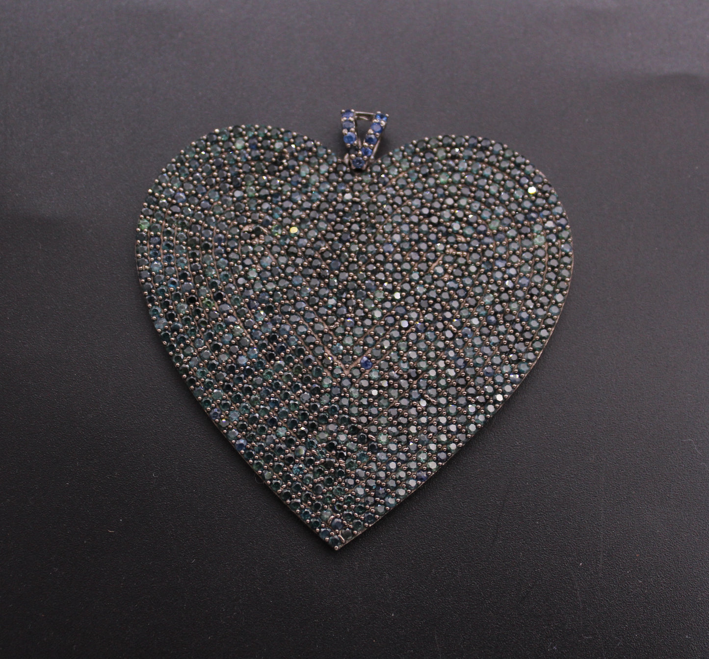 Big Heart Design Gemstone Pendant