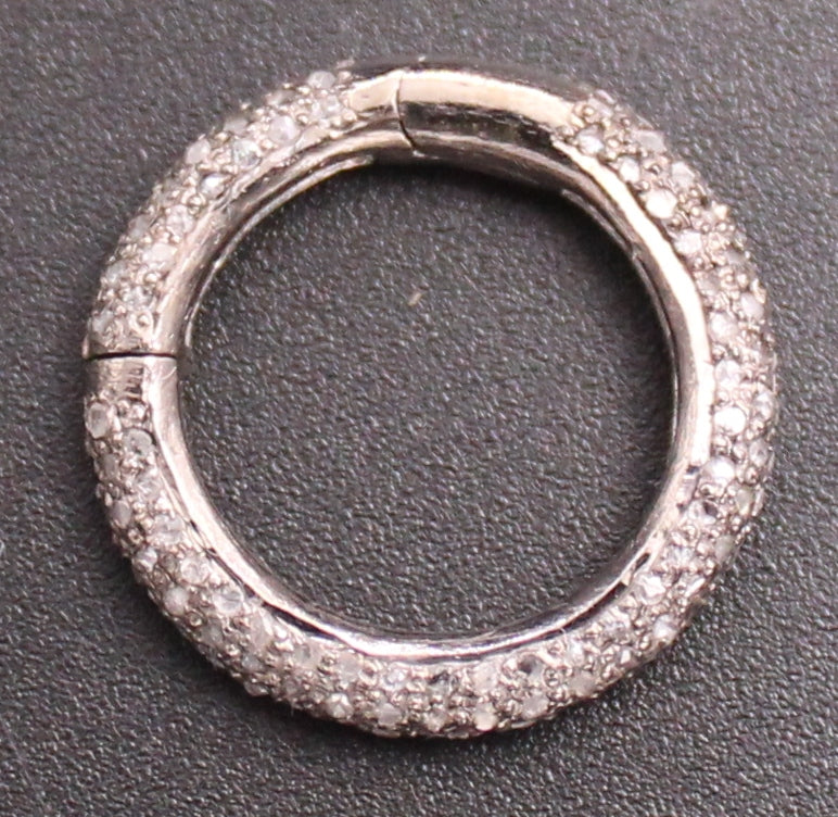 Round All Diamond Clasp