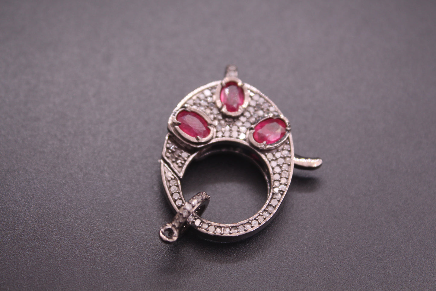 Diamond Clasp with Ruby