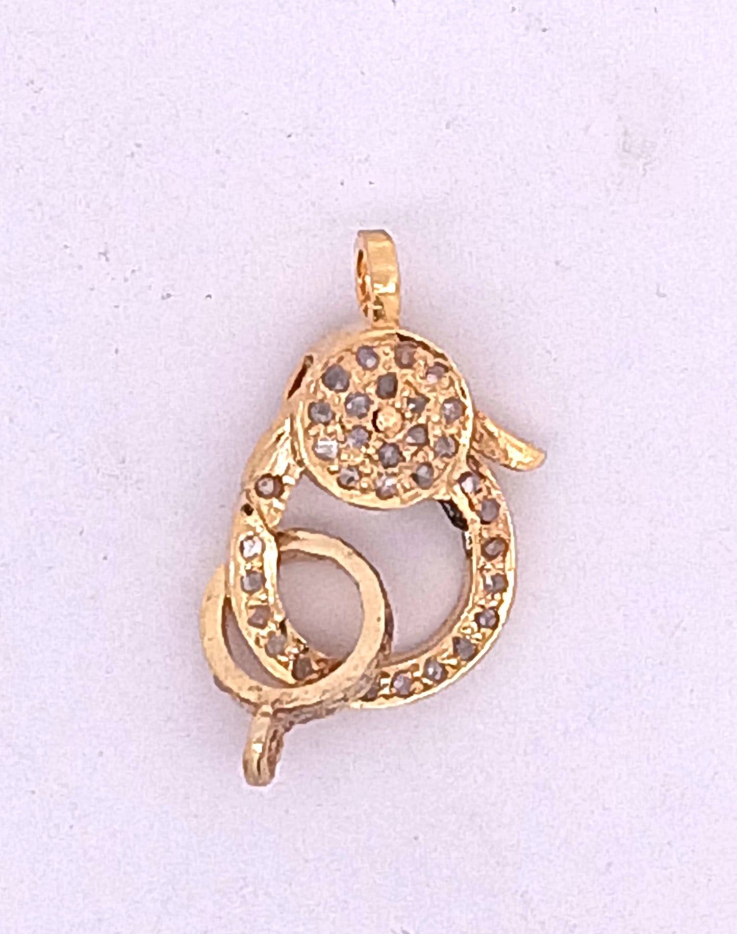 Pave All Diamond Clasp