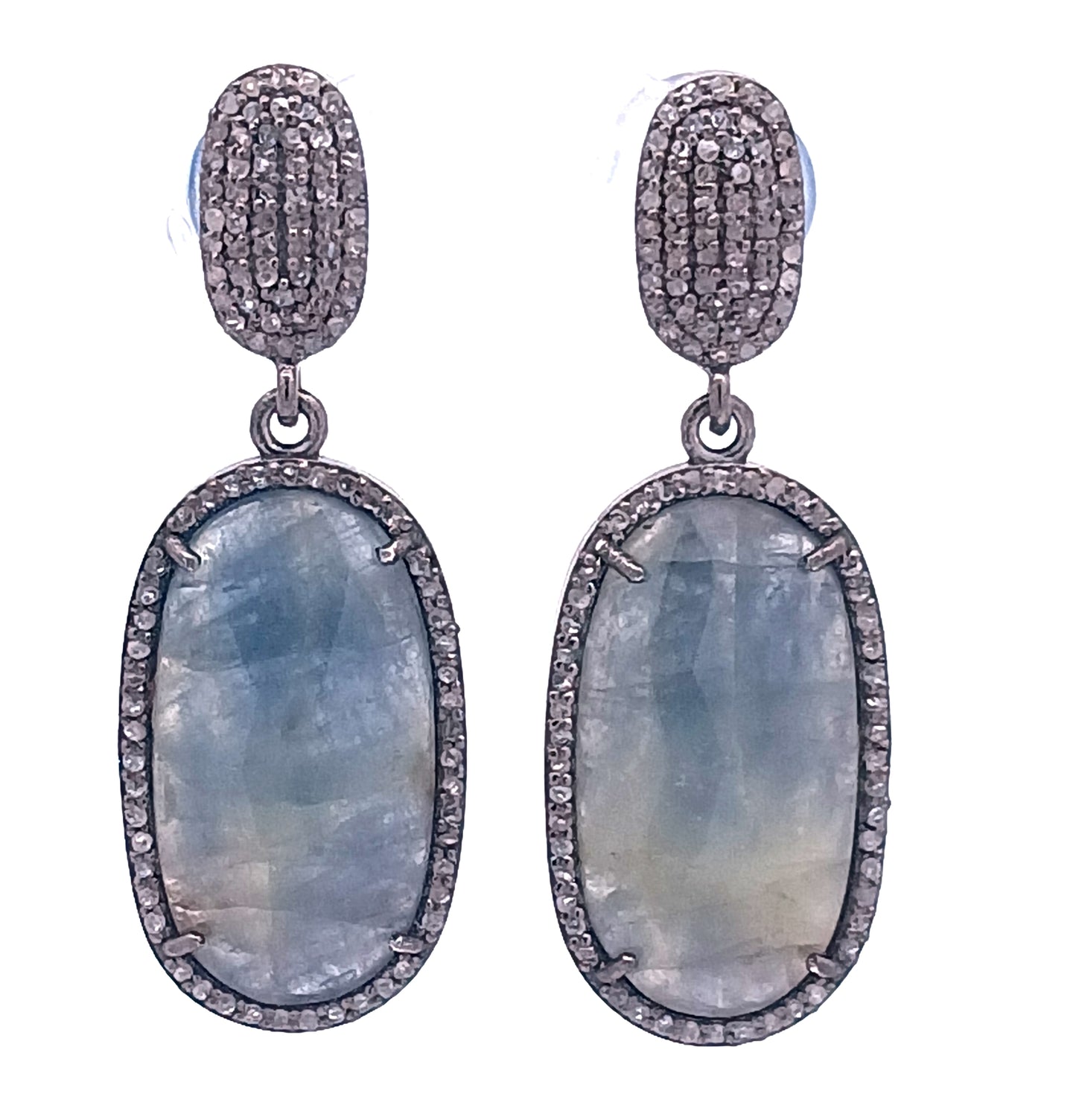 Diamond and Multi Sapphire Earring