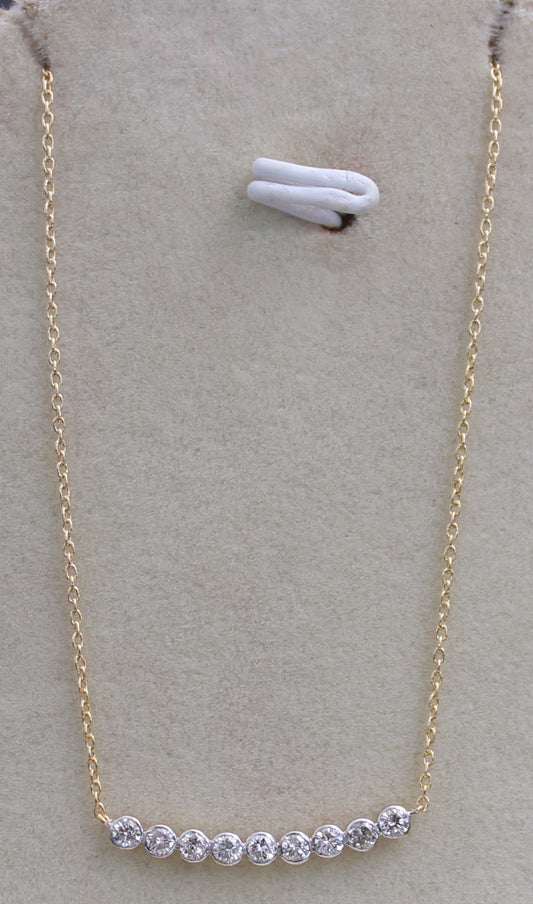 Gold 9 pcs Diamond Chain