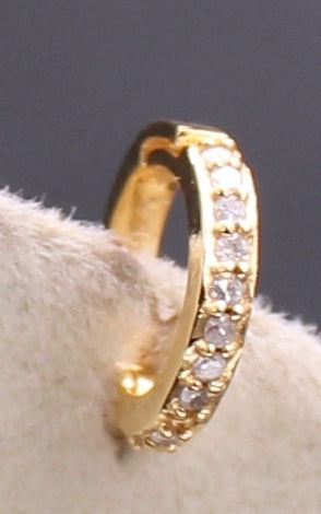 Round Gold Diamond Lock