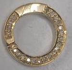 Round Gold Diamond Lock