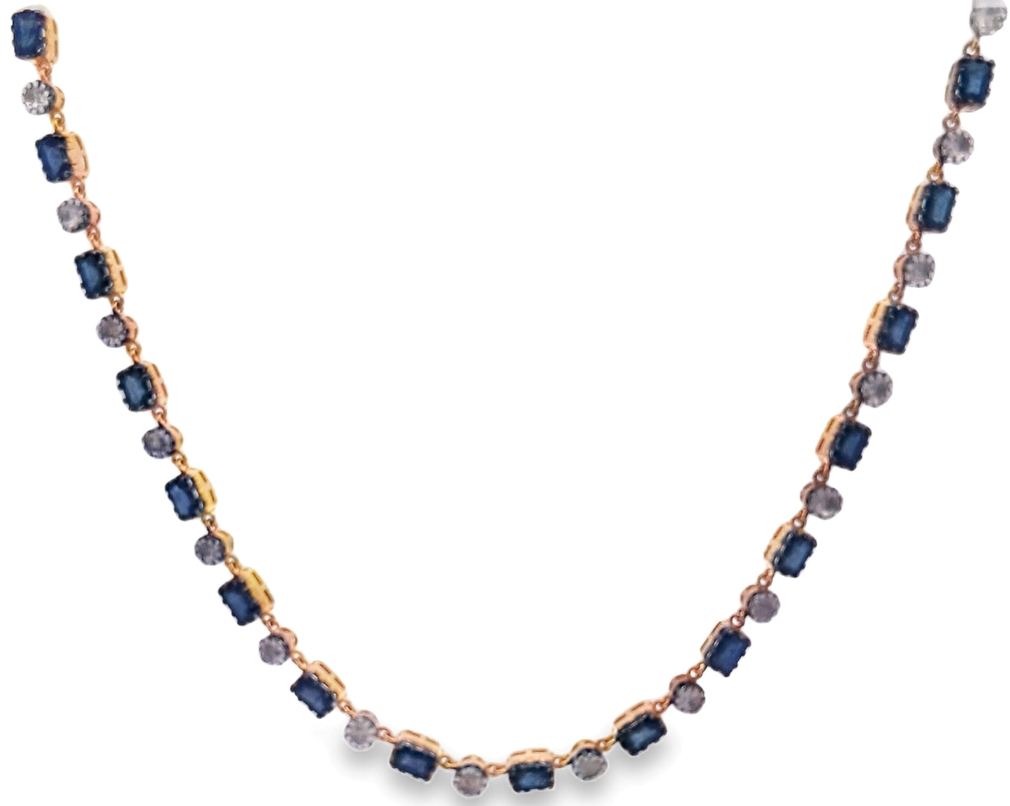 Polki Diamond & Blue Sapphire Necklace
