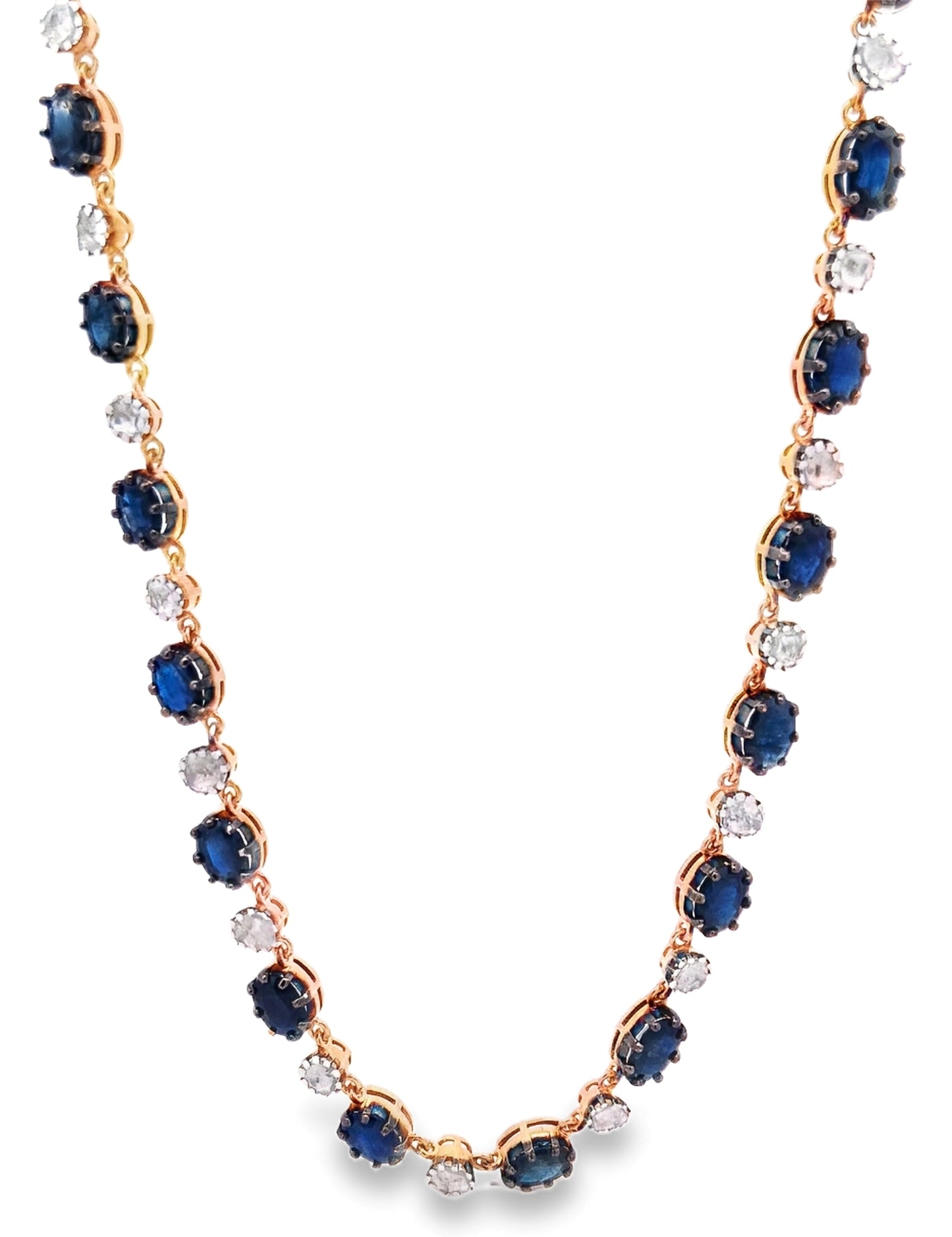 Polki Diamond & Blue Sapphire Necklace
