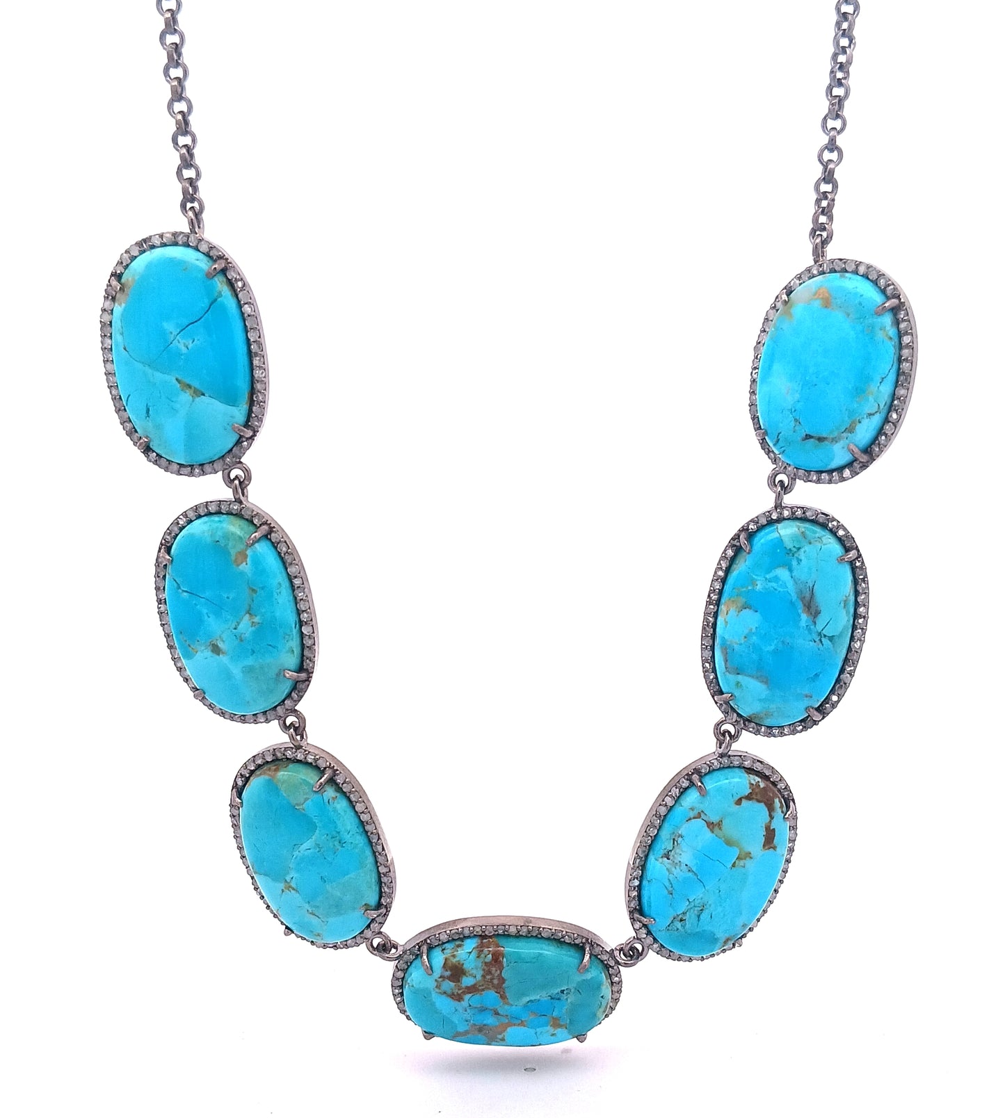 Diamond & Turquoise Necklace