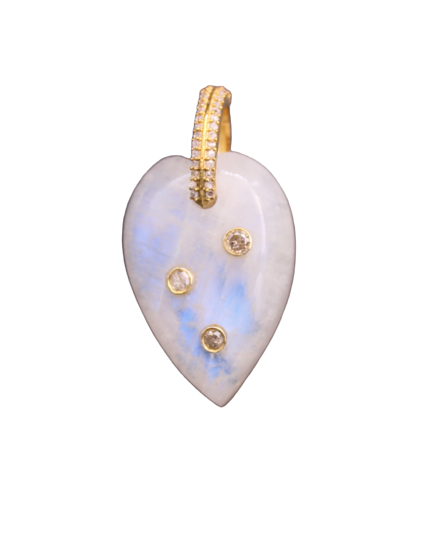 Heart Diamond and Gemstone Pendant