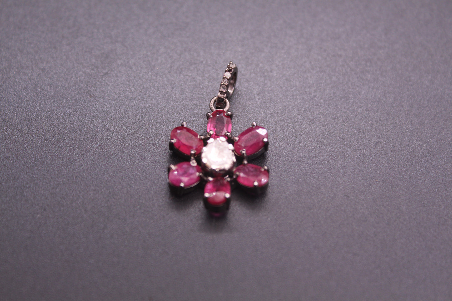 RUBY AND POLKI PENDANT