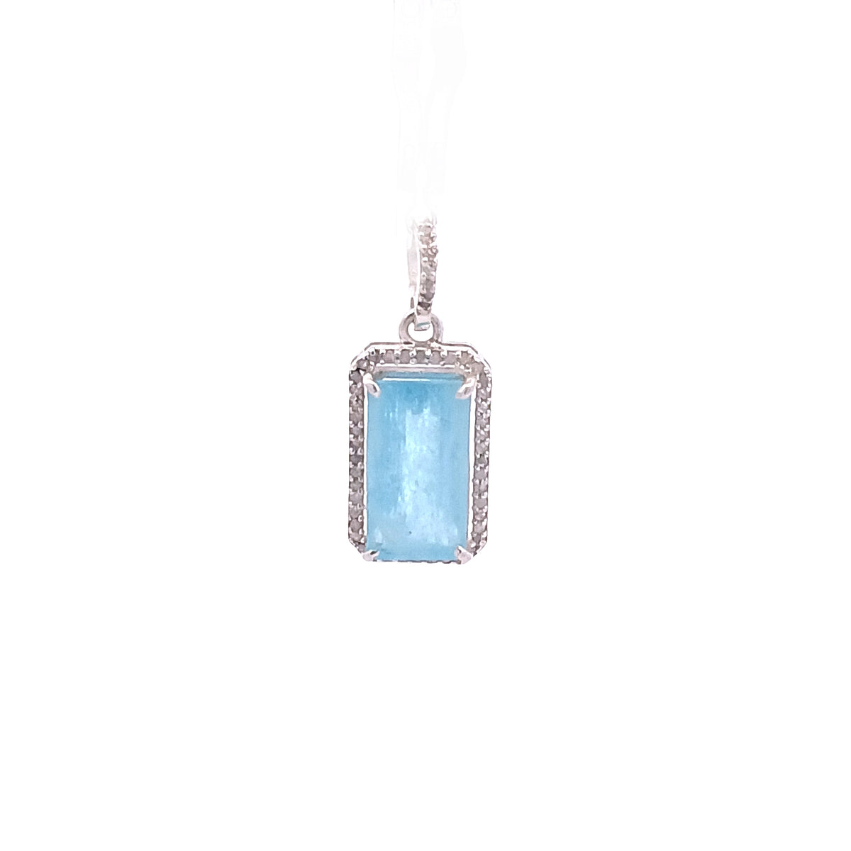 Diamond & Aquamarine Charm
