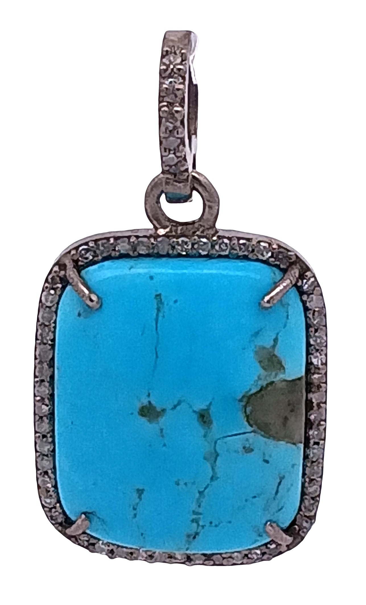 Diamond & Turquoise Charm