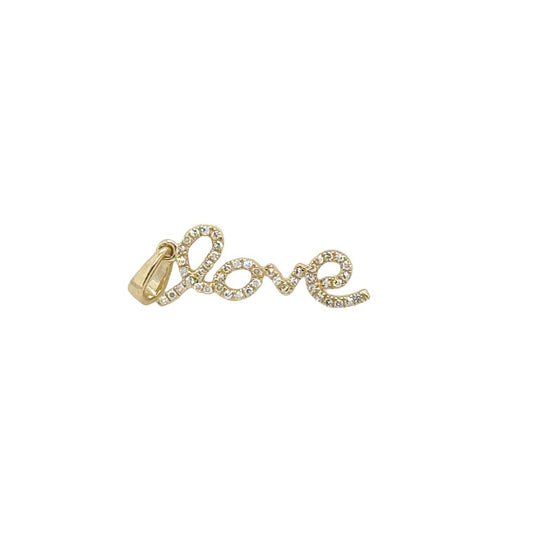 Gold Diamond LoveLuxe Charm