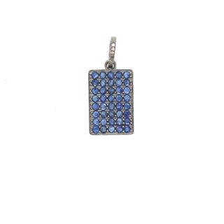 Dog Tag Gemstone Pendant
