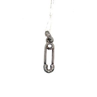 Safety Pin Diamond Pendant
