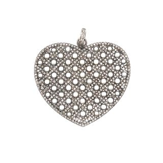 Gemstone Diamond Heart Pendant