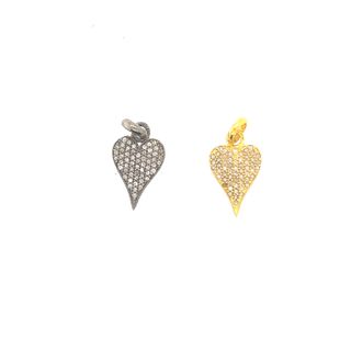 Small Heart Design All Diamond Pendant