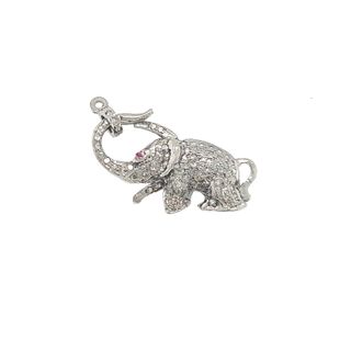 Elephant Design All Diamond Clasp