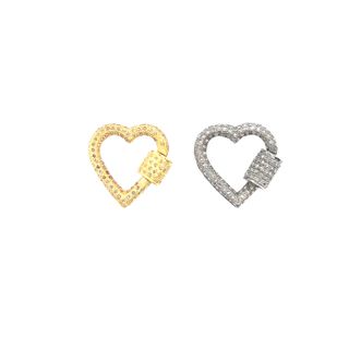 Heart All Diamond Clasp