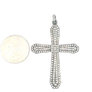 Cross All Diamond Pendant