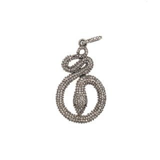 Snake Design Diamond Pendant