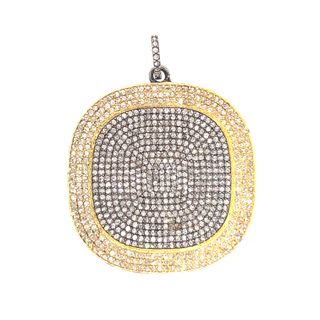 Round All Diamond Pendant